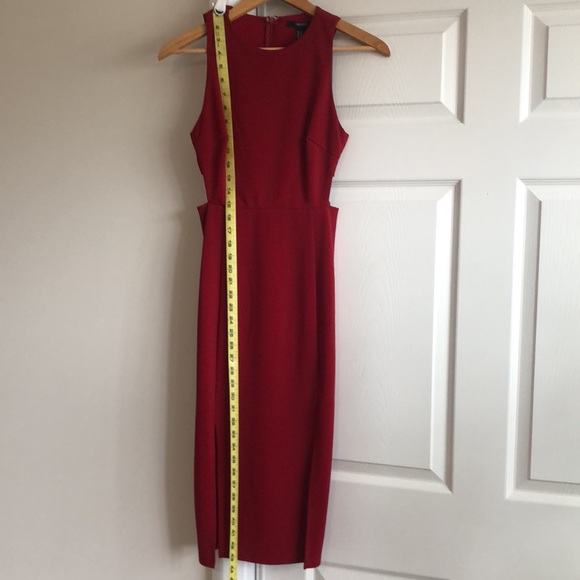 Burgundy Cocktail Dress - Picture 3 of 5